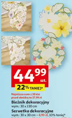 Auchan Serwetka dekoracyjna wym.: 30 x 30 cm oferta