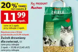 Auchan Żwirek drewniany dla zwierząt oferta