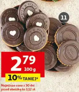 Auchan Ciastka Pasja o smaku kokosowym, wiśniowym lub adwokata Dr Gerard luzem lub w opakowaniu oferta