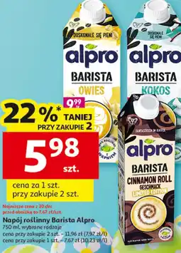 Auchan Napój roślinny Barista Alpro oferta