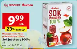 Auchan Sok jabłkowy 100% oferta