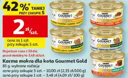 Auchan Karma mokra dla kota Gourmet Gold oferta