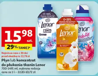 Auchan Płyn lub koncentrat do płukania tkanin Lenor oferta