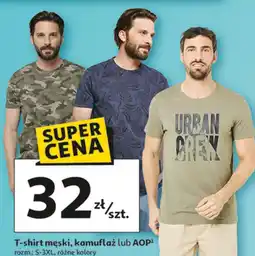 Auchan T-shirt męski, kamuflaż lub AOP oferta