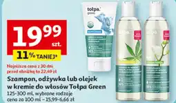 Auchan Szampon, odżywka lub olejek w kremie do włosów Tołpa Green oferta
