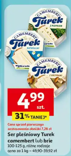 Auchan Ser pleśniowy Turek camembert lub brie oferta