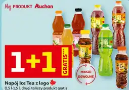 Auchan Napój Ice Tea z logo oferta