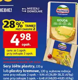 Auchan Sery żółte plastry lub plastry kremowe oferta