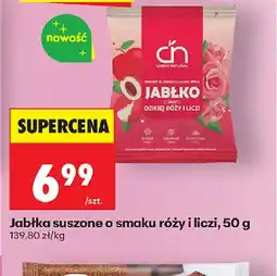 Biedronka Jabłka suszone o smaku róży i liczi oferta
