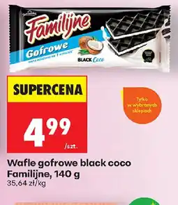 Biedronka Familijne wafle gofrowe black coco oferta