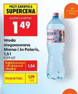 Biedronka Woda niegazowana Mama i Ja Polaris oferta
