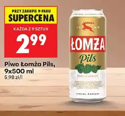 Biedronka Piwo Lomża Pils oferta