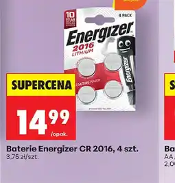 Biedronka Energizer Baterie CR 2016 oferta