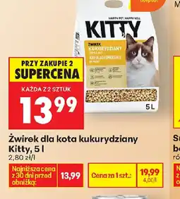 Biedronka Kitty żwirek dla kota oferta