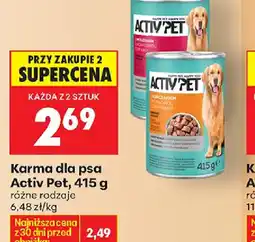 Biedronka Activ Pet Karma dla psa oferta