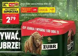 Biedronka Piwo Zubr Jasne Pełne oferta