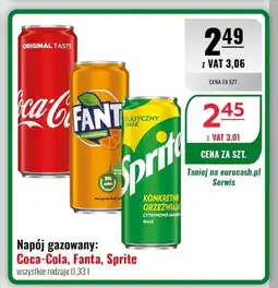 Eurocash Napój gazowany: Coca-Cola, Fanta, Sprite oferta