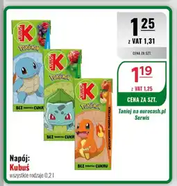 Eurocash Napój: Kubuś oferta