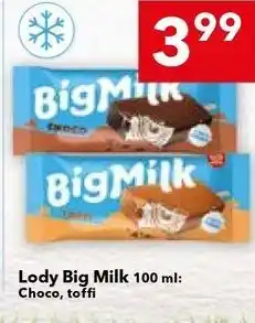 Lody Big Milk 100 ml: Choco, toffi