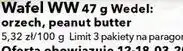 Lewiatan Wafel WW Wedel: orzech, peanut butter oferta