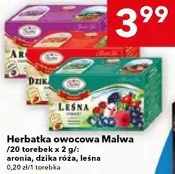 Lewiatan Herbatka owocowa Malwa /20 torebek x 2 g/: aronia, dzika róża, leśna oferta