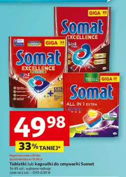 Auchan Kapsułki do zmywarki Somat oferta
