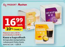 Auchan Kawa w kapsułkach Dolce Gusto oferta