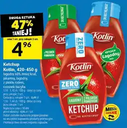 Twój Market Ketchup łagodny 60% mniej kcal, pikantny, łagodny, z piekła rodem, czosnek-bazylia oferta