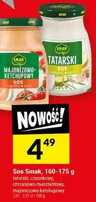 Twój Market Sos tatarski, czostkowy, majonezowo-ketchupowy, chrzan owo-musztardowy oferta