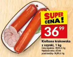 Twój Market Kiełbasa krakowska z szynki oferta