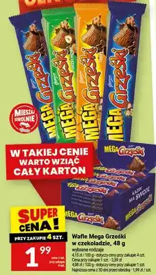 Twój Market Wafle Mega Grzeski w czekoladzie oferta
