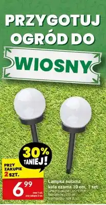 Twój Market Lampka solarna kula czarna 10 cm oferta