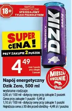 Twój Market Napój energetyczny dzik zero oferta