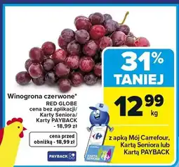 Carrefour Winogrona czerwone Red Globe oferta