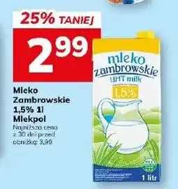 Hitpol Mleko Zambrowskie 2,0% UHT oferta