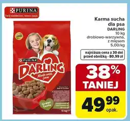Carrefour Karma sucha dla psa drobiowo-warzywna, z mięsem oferta