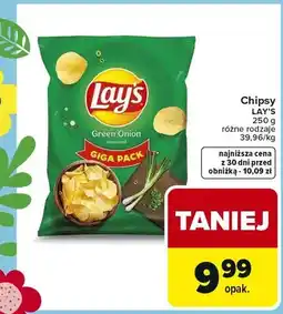 Carrefour Chipsy Lay's różne rodzaje oferta