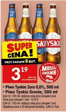 Twój Market Piwo tyskie gronie oferta
