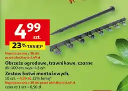 Auchan Obrzeże ogrodowe, trawnikowe, czarne oferta