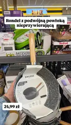 Biedronka Rondel ze stali węglowej z podwójną powłoką nieprzywierającą oferta