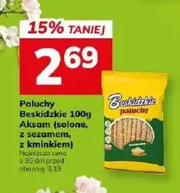 Hitpol Paluszki Beskidzkie 100g Aksam (solone, z sezamem, z kminkiem) oferta
