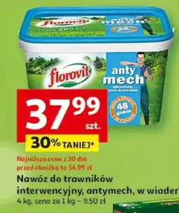 Auchan Nawóz do trawników antymech, w wiaderku oferta