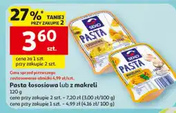Auchan Pasta sososiowa lub z makreli oferta