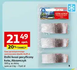 Auchan Dziki łosoś pacyficzny keta, Abramczyk ze skórą oferta