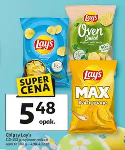 Auchan Chipsy Max karbowane sól oferta