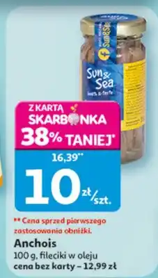 Auchan Anchois filetki w oleju oferta
