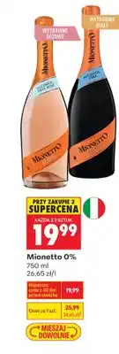 Biedronka Wino musujące bezalkoholowe Mionetto 0% oferta