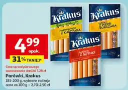 Auchan Parówki Krakus wybrane rodzaje oferta