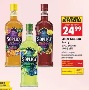 Biedronka Likier Soplica Party wiśnia cytryna oferta