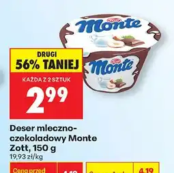 Biedronka Deser mleczno-czekoladowy Monte oferta